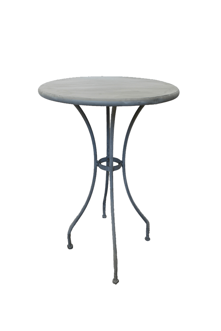 zinc bistro table