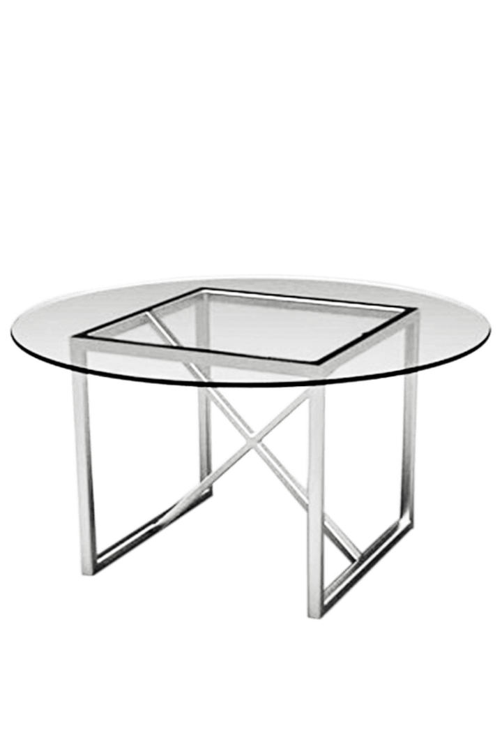 Fitzgerald Platinum Round Theoni Collection Fitzgerald Platinum Round Theoni, Round Table Fitzgerald